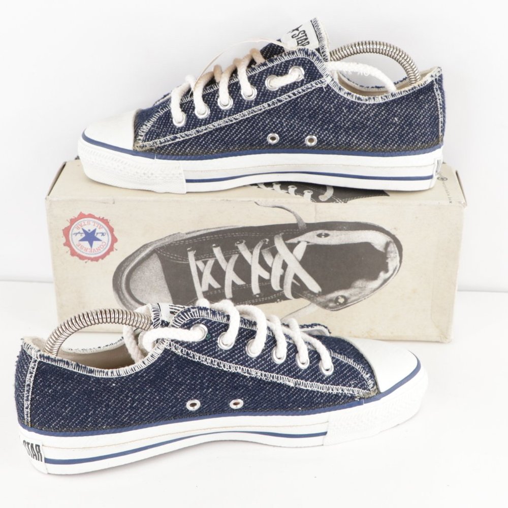 New Vintage Converse Inside Out Denim Shoes USA 8 - Picture 5 of 8